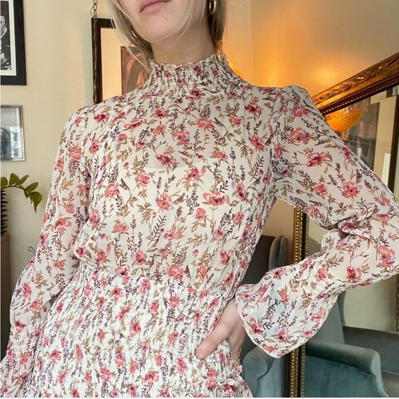 Beautiful Ruffled Mini Dress - Picture 2 of 5